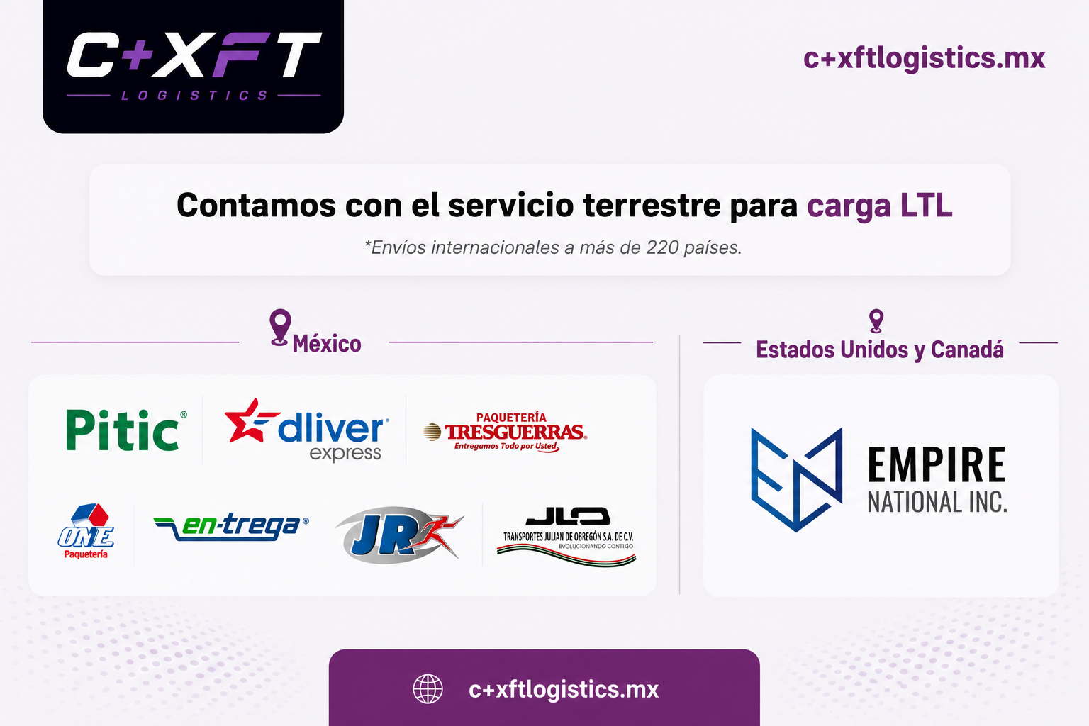 Servicio terrestre para carga LTL